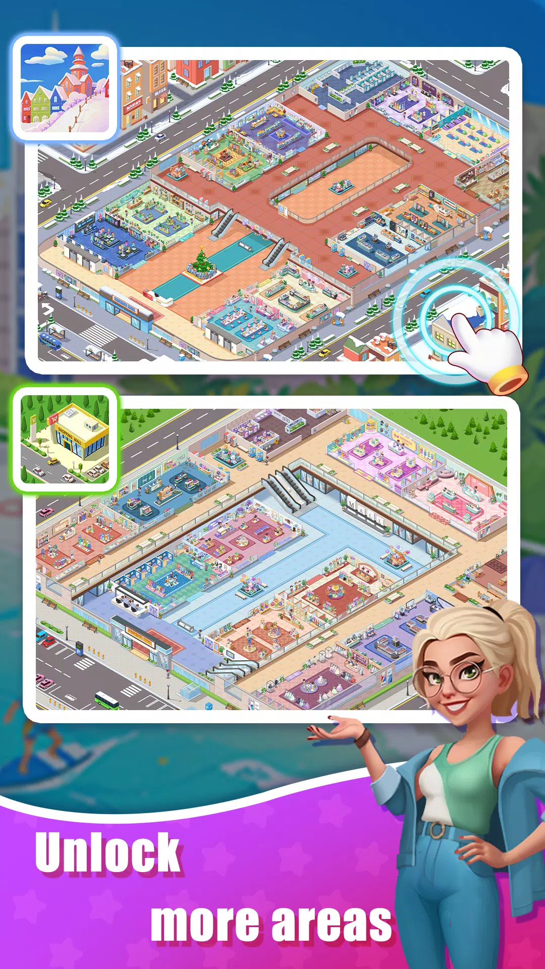 Idle Shopping Mall - Tycoon スクリーンショット 1