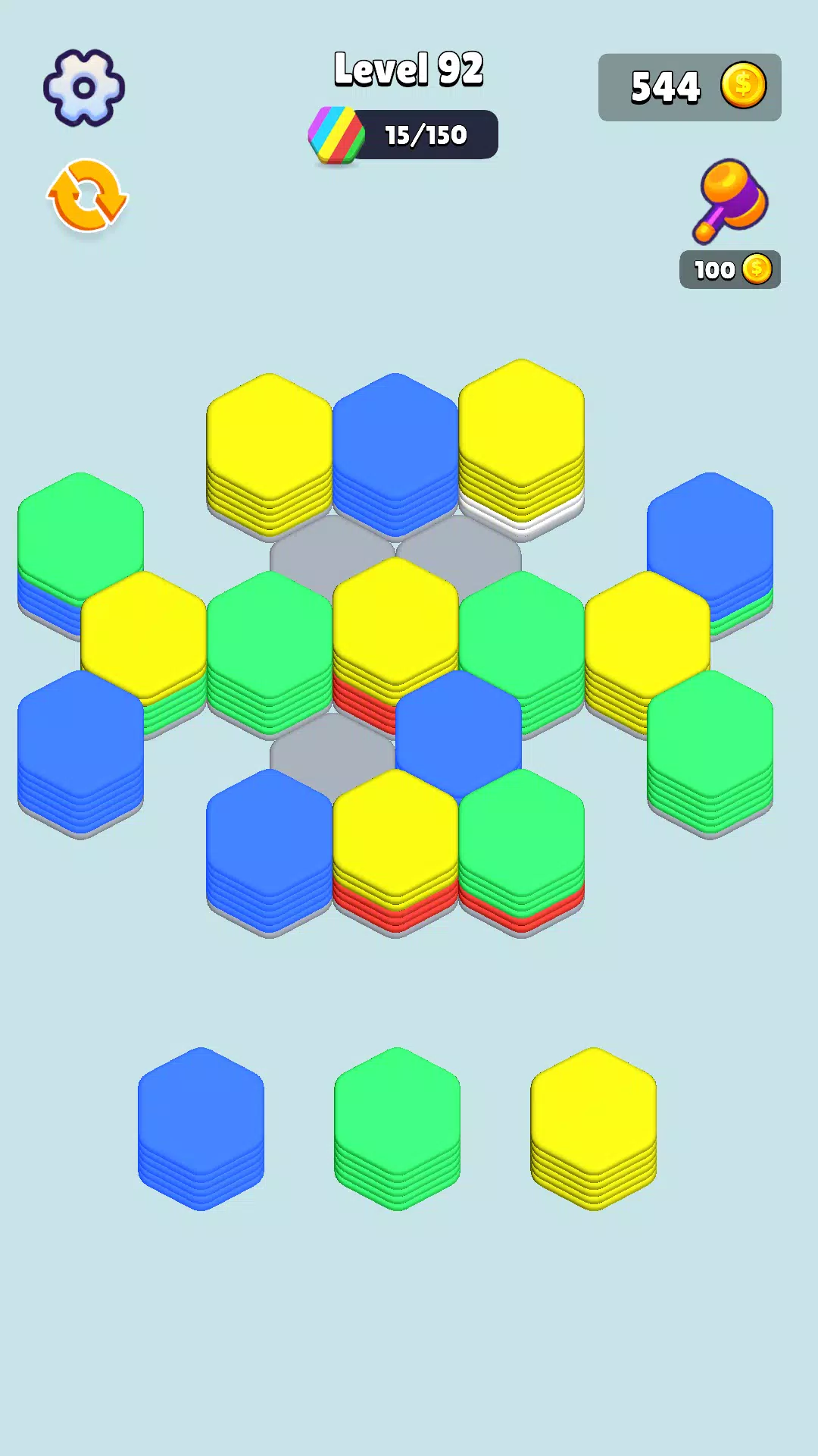 Stack Hexa Sort: Puzzle Match স্ক্রিনশট 2