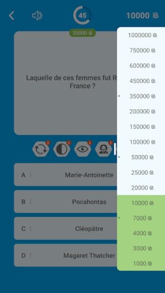 Millions Quiz - Français 螢幕截圖 3