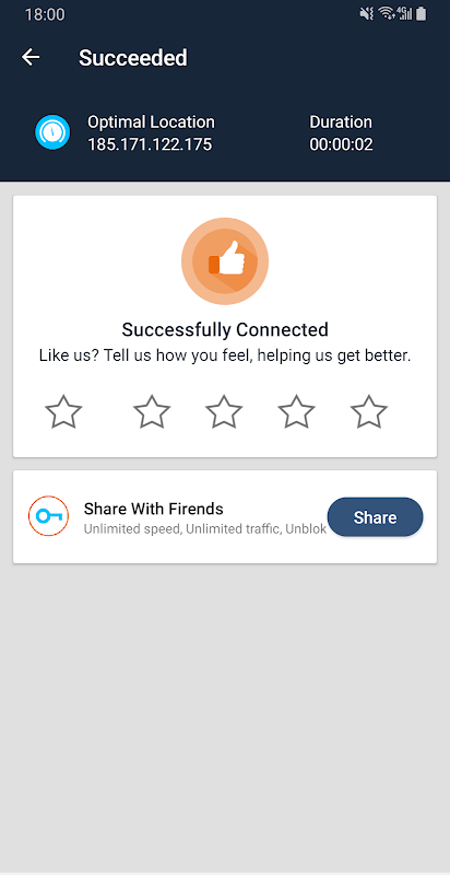 VPN - Unlimited Fast VPN Proxy ภาพหน้าจอ 1