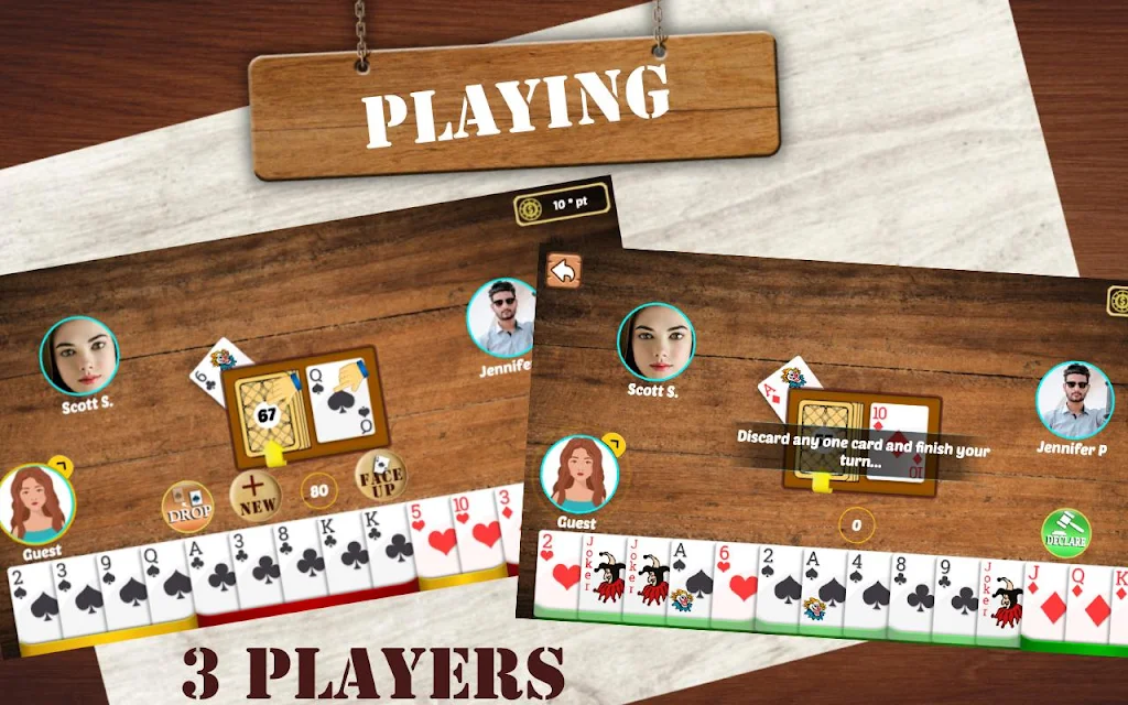 Indian Rummy: Play Original Circle Free Card Game 螢幕截圖 1