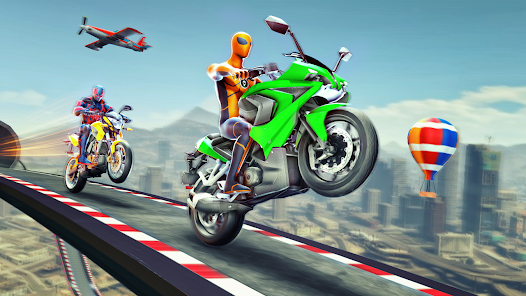 Super Hero Bike: Racing Game स्क्रीनशॉट 1