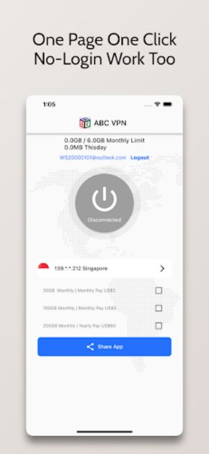 ABC VPN - Very Easy Good VPN Screenshot 0