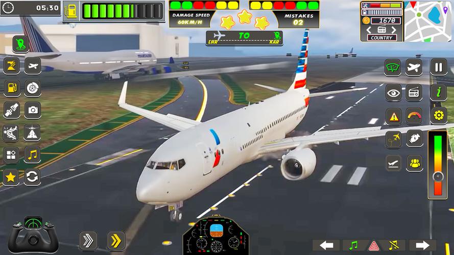 Real Flight Sim Airplane Games Ekran Görüntüsü 0