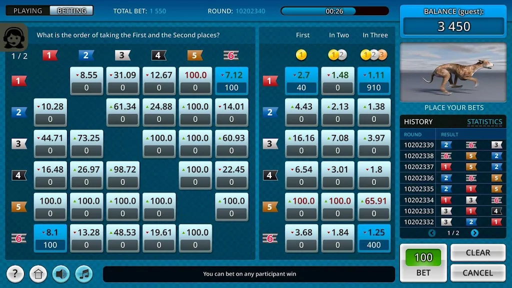 Dogs3D Races Betting 螢幕截圖 0
