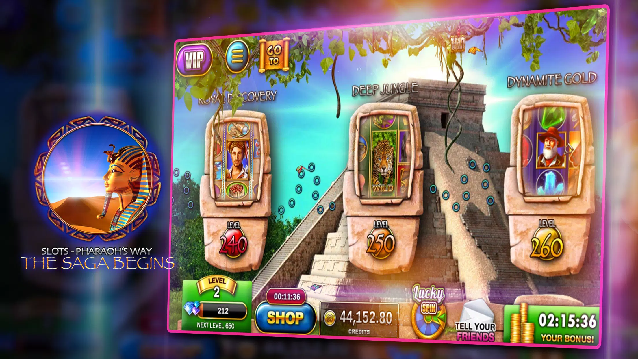 Slots - Pharaoh's Way Casino ภาพหน้าจอ 0