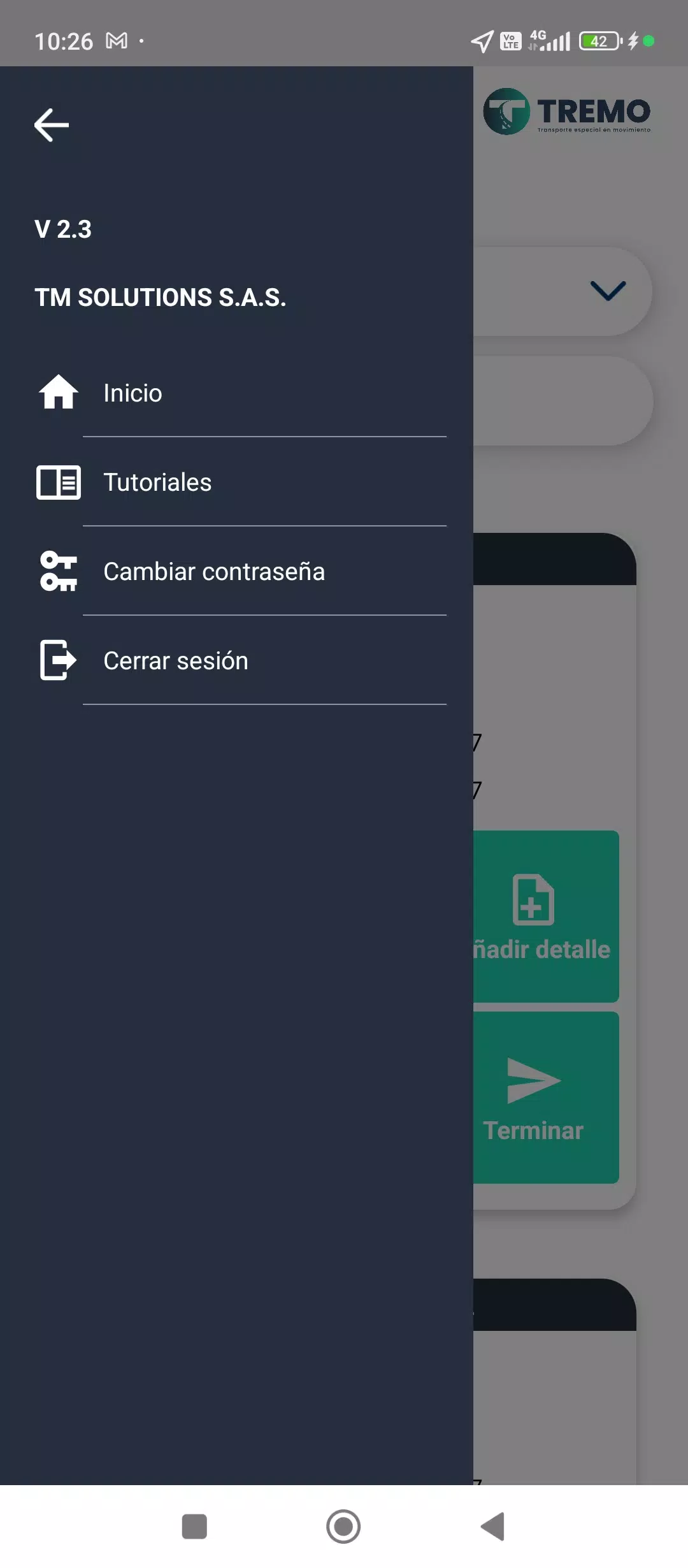 Tremo conductor Screenshot 2