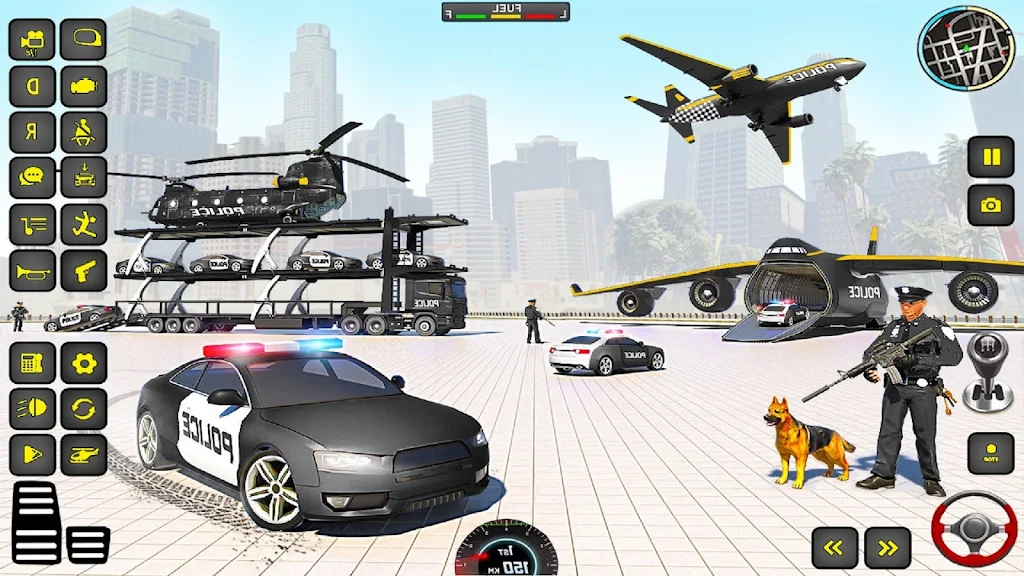 Police Truck Transport Game Скриншот 1