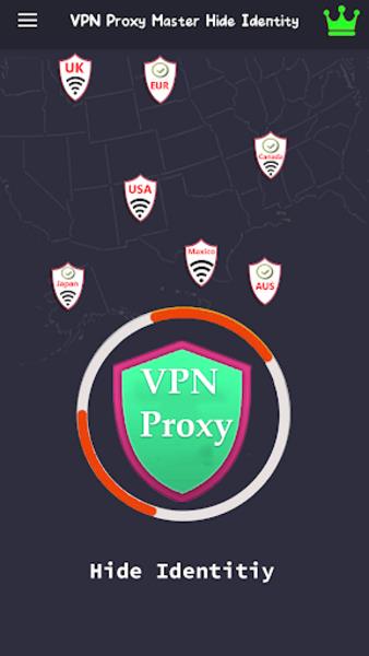 VPN Proxy Master Hide Identity 螢幕截圖 1