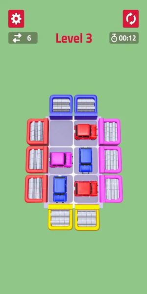 Color Cars Slide Puzzle Game Screenshot 1