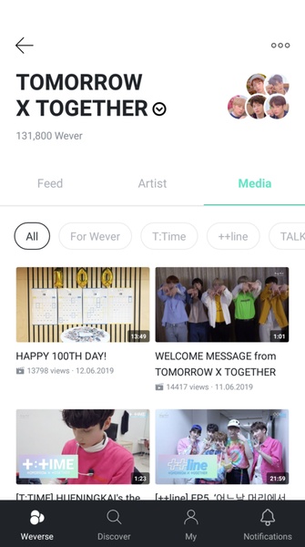 Weverse Ảnh chụp màn hình 3