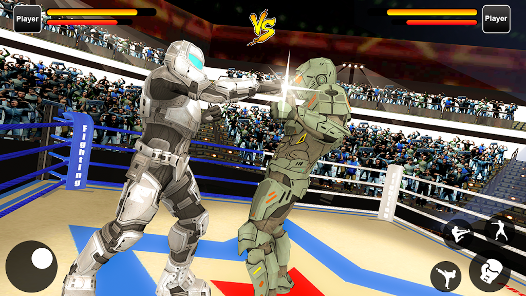 Robot Ring Fighting Real Robot VS Superhero Robot Ekran Görüntüsü 0