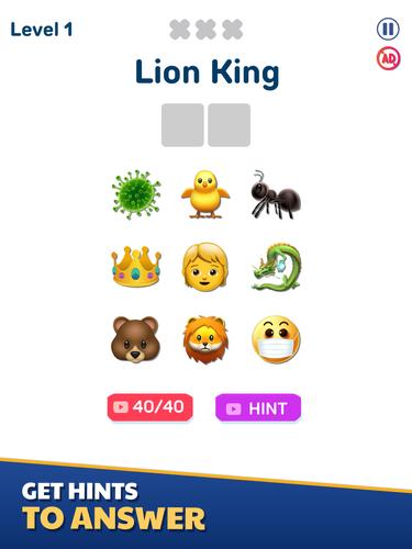 Schermata Emoji Quiz 1
