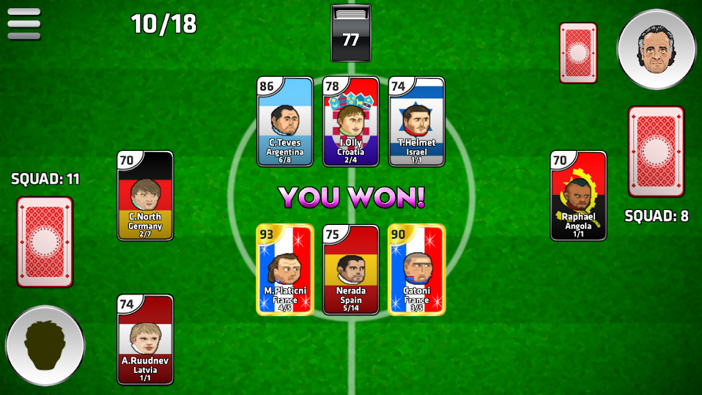 Head Soccer Cards Zrzut ekranu 3