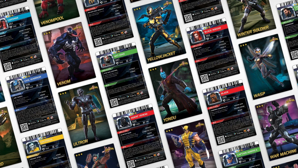 Guide des cartes Champions Champions Marvel