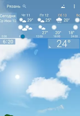 Awesome weather YoWindow live weather wallpaper Screenshot 1