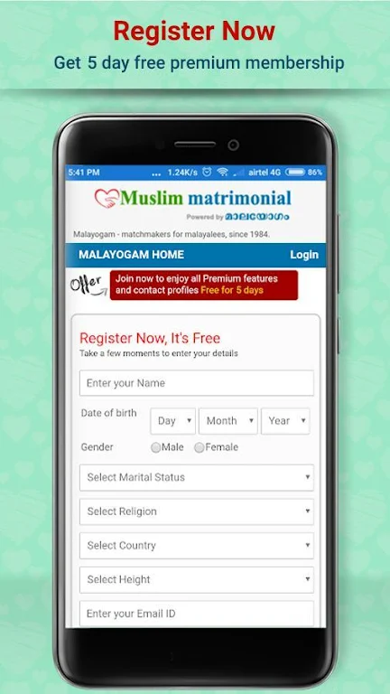 Muslim matrimonial - Malayogam 螢幕截圖 1