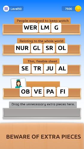 Word Jigsaw: Brain Teaser ဖန်သားပြင်ဓာတ်ပုံ 3