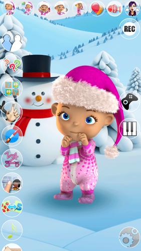 Talking Baby Babsy Winter Fun 螢幕截圖 1