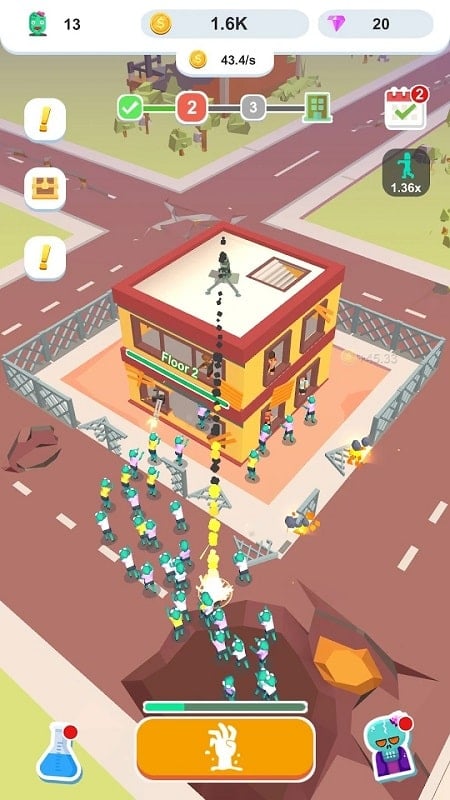 Idle Zombie Army Schermafbeelding 2