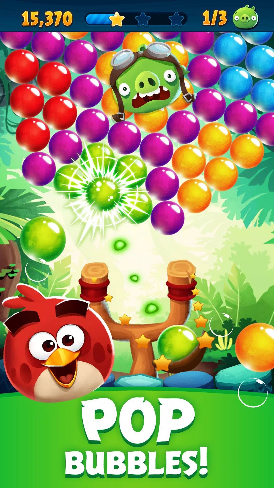 Schermata Angry Birds POP Bubble Shooter 0