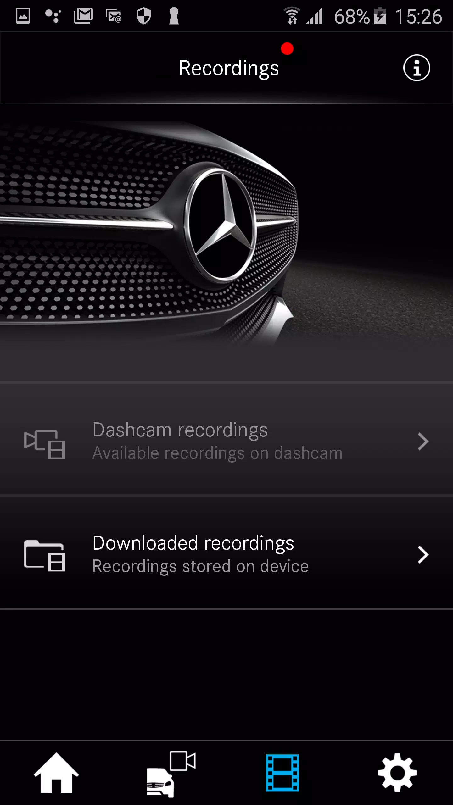 Mercedes-Benz Dashcam 스크린샷 1