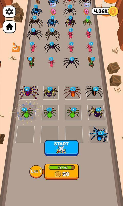 Merge Ants: Underground Battle স্ক্রিনশট 1