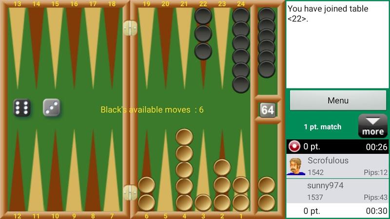 Backgammon Club Captura de tela 1