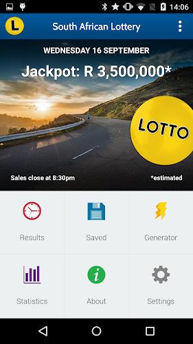 Schermata SA Lotto & Powerball Results 0