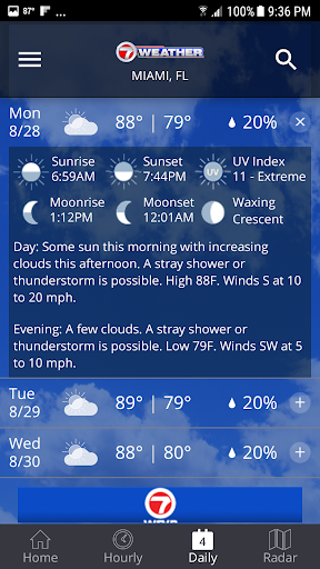 WSVN 7Weather - South Florida应用截图第3张