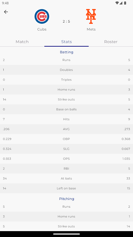 MLB Scores ဖန်သားပြင်ဓာတ်ပုံ 2