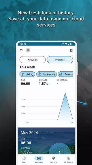 SkiPal - Accurate Ski Tracks Captura de tela 2