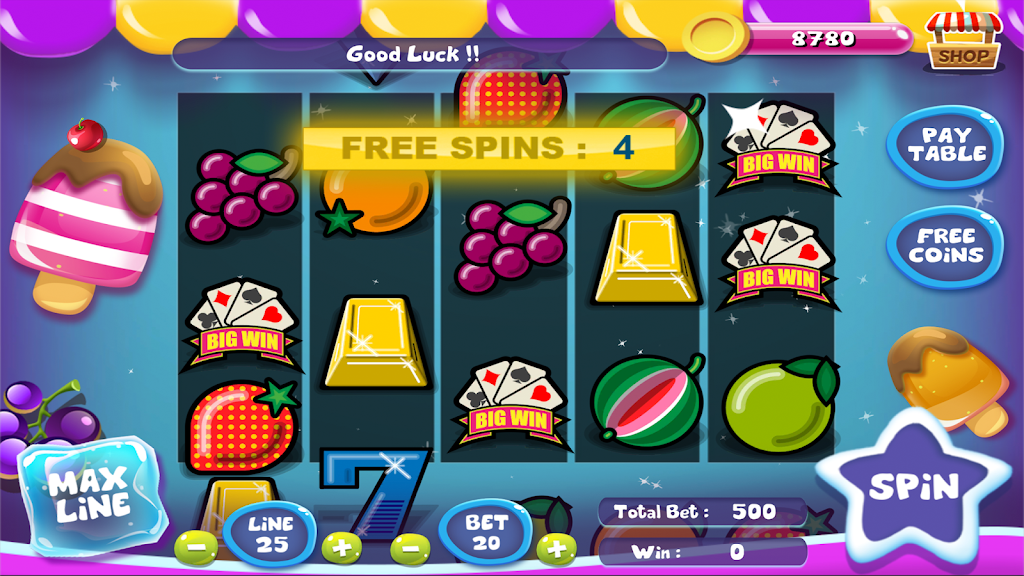 Slot Matchine IceCream - Vegas Casino Slot Games 螢幕截圖 3
