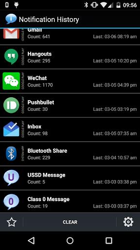 Notification History ภาพหน้าจอ 0