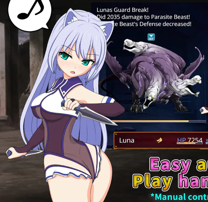 Luna in the Lewd Lost City Скриншот 0