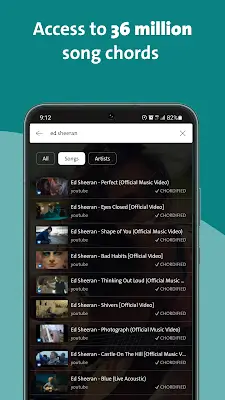 Chordify: Accords de chansons Capture d'écran 1