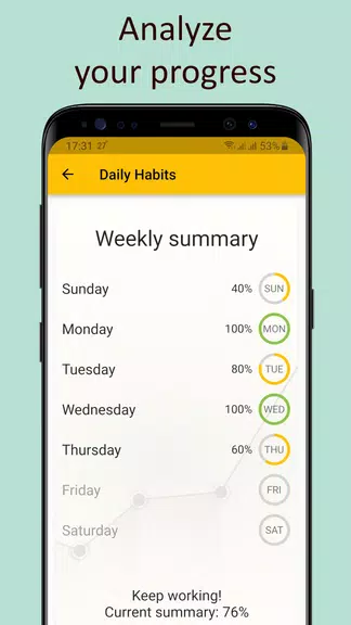 Daily activities tracker 螢幕截圖 2