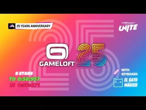 GAMELOFT 25 -jähriges Jubiläumsfeier - Mobilfunkspiele Werbegeschenk 2025