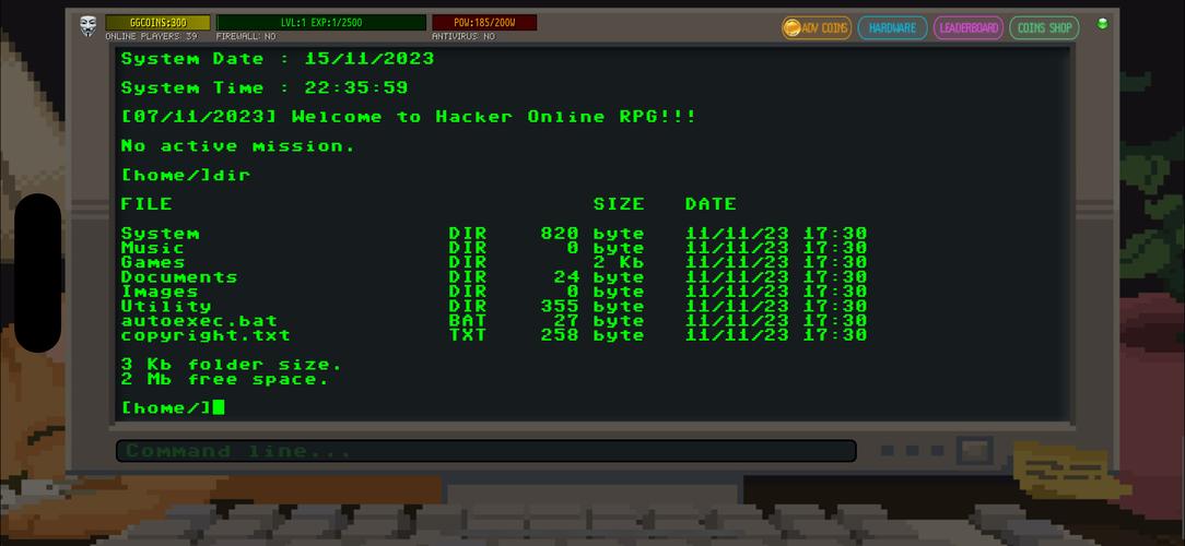 Hacker Online RPG Screenshot 2