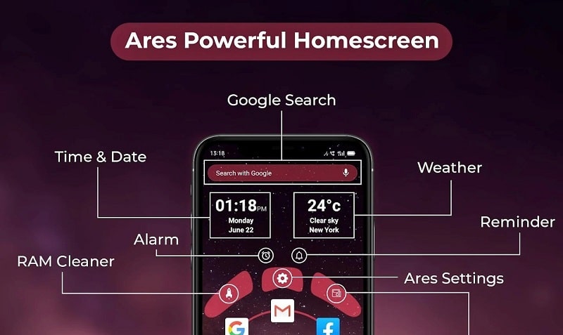 Schermata Ares Launcher Prime 0