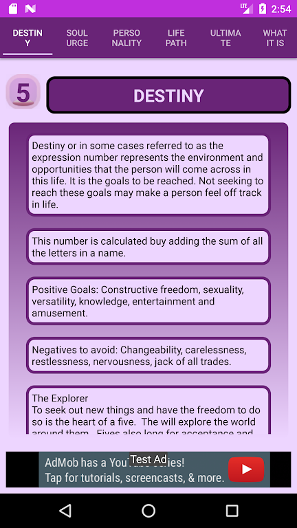 Pythagorean Numerology Calculator ဖန်သားပြင်ဓာတ်ပုံ 2
