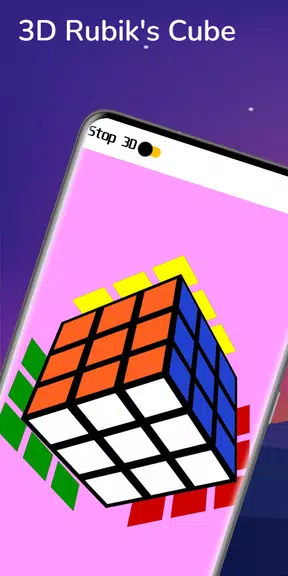 Rubik's Cube Solver - 3D Cube Ảnh chụp màn hình 1