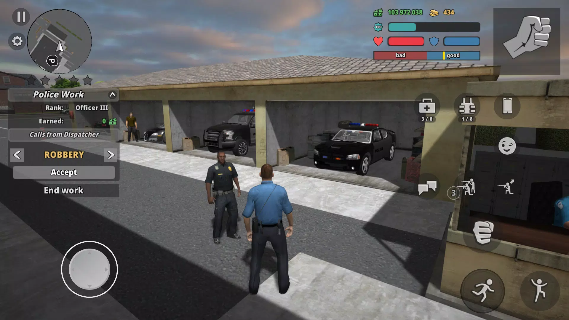Police Cop Simulator. Gang War Capture d'écran 2