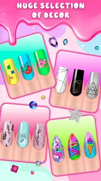 Girls Nail Salon Game:Nail Art Captura de tela 1