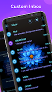 Blue Blossoms SMS Theme应用截图第0张