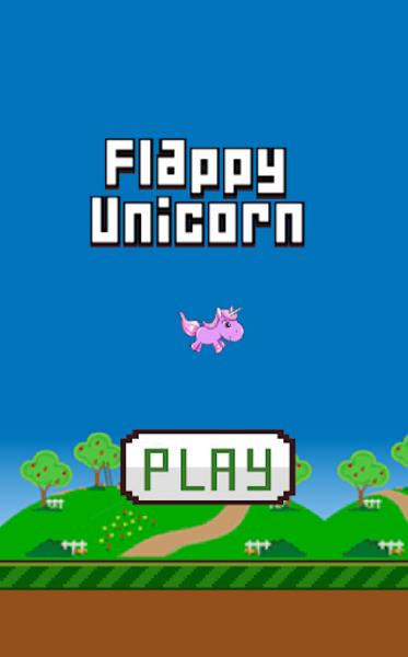 Flappy Unicorn ဖန်သားပြင်ဓာတ်ပုံ 0