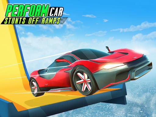 Hot Cars Fever-Car Stunt Races Captura de tela 1