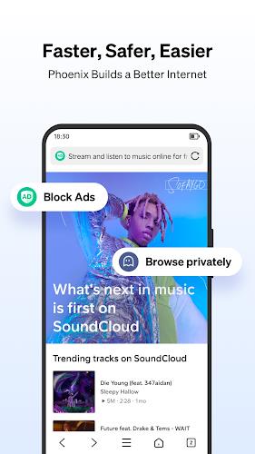 Schermata Phoenix Browser - Fast & Safe 1