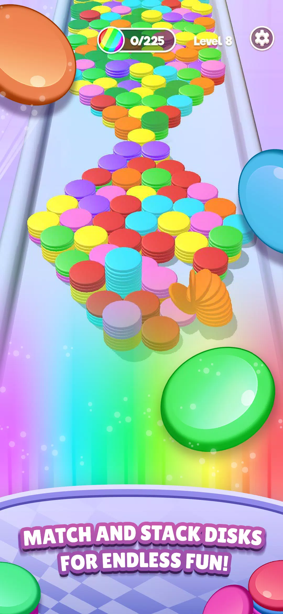 Stack Blast - Disk Shooter स्क्रीनशॉट 0