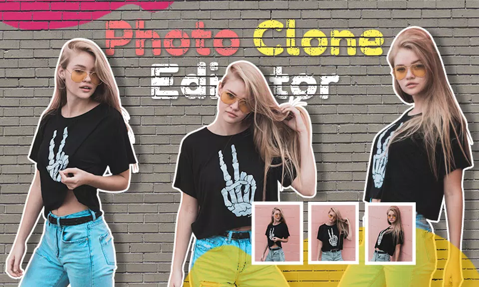 Photo Clone App twins Editor Captura de pantalla 0